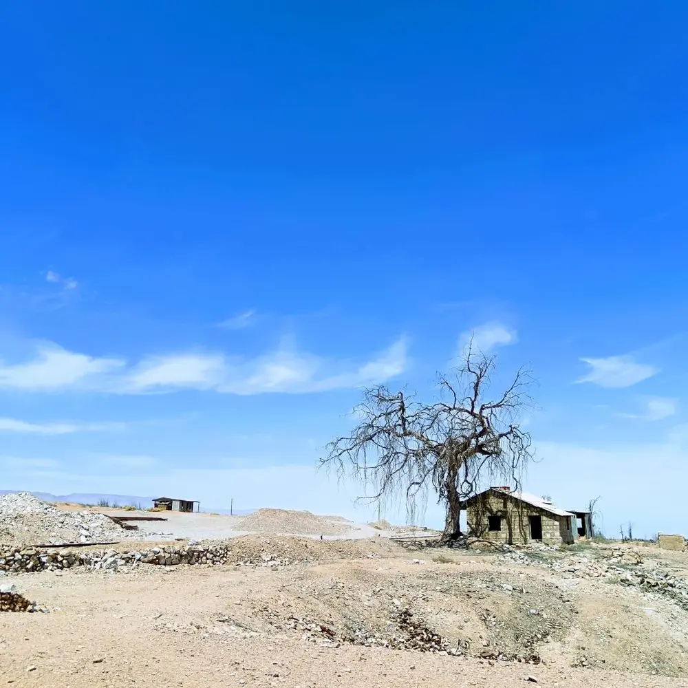Ruinas del salitre en el desierto del norte de Chile